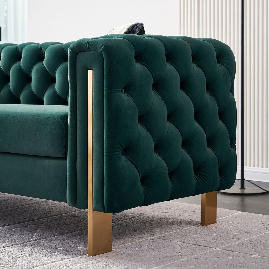 Chesterfield - Modern Tufted Sofa, 84.25''W Couch