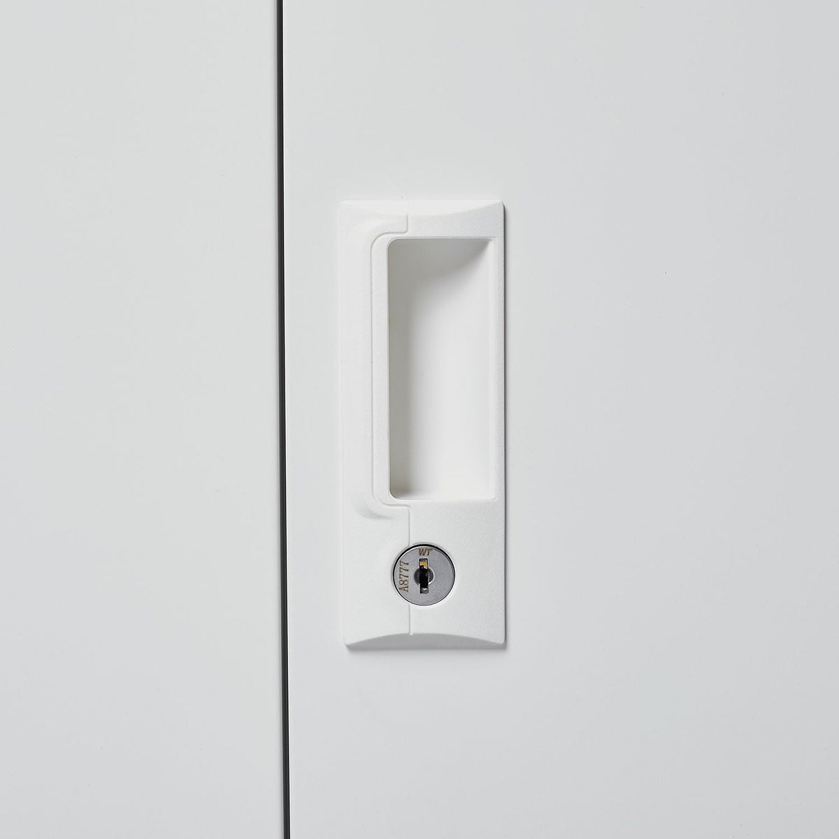 Metal Storage Cabinet With Locking Doors And Adjustable Shelf