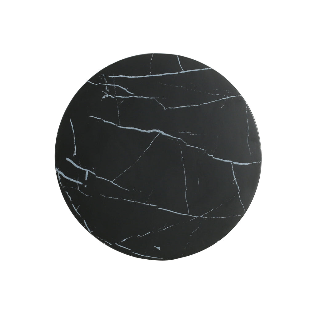 Outdoor Lightweight Concrete Marble Effect Side Table