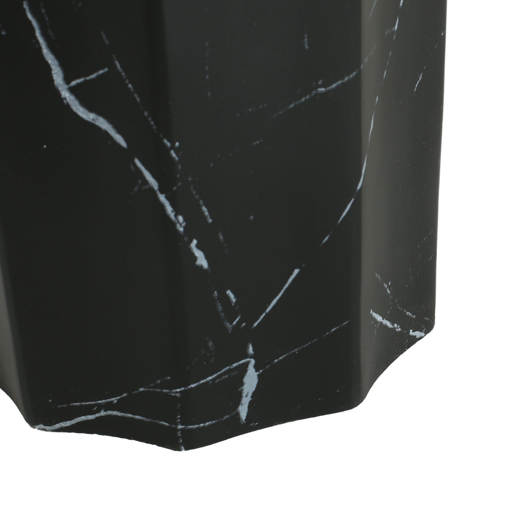 Outdoor Lightweight Concrete Marble Effect Side Table