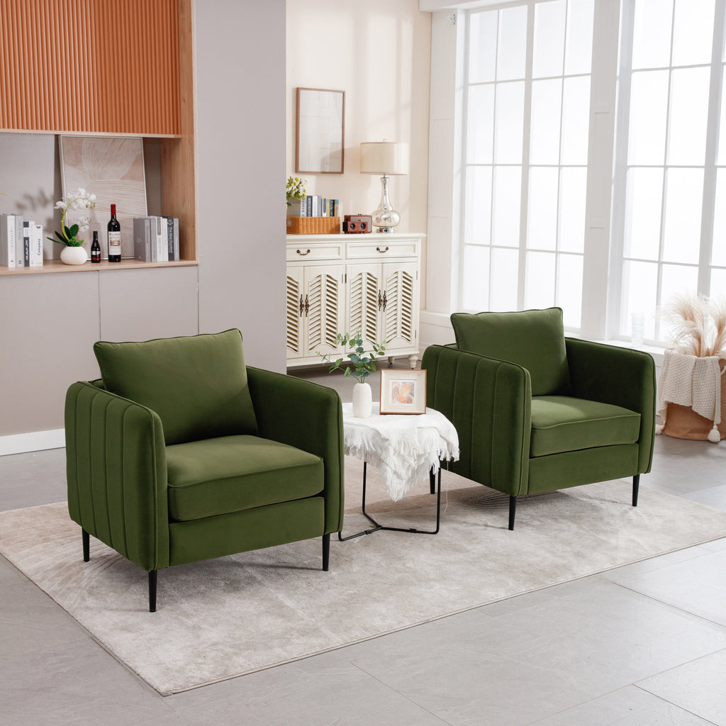 Velvet Accent Chair