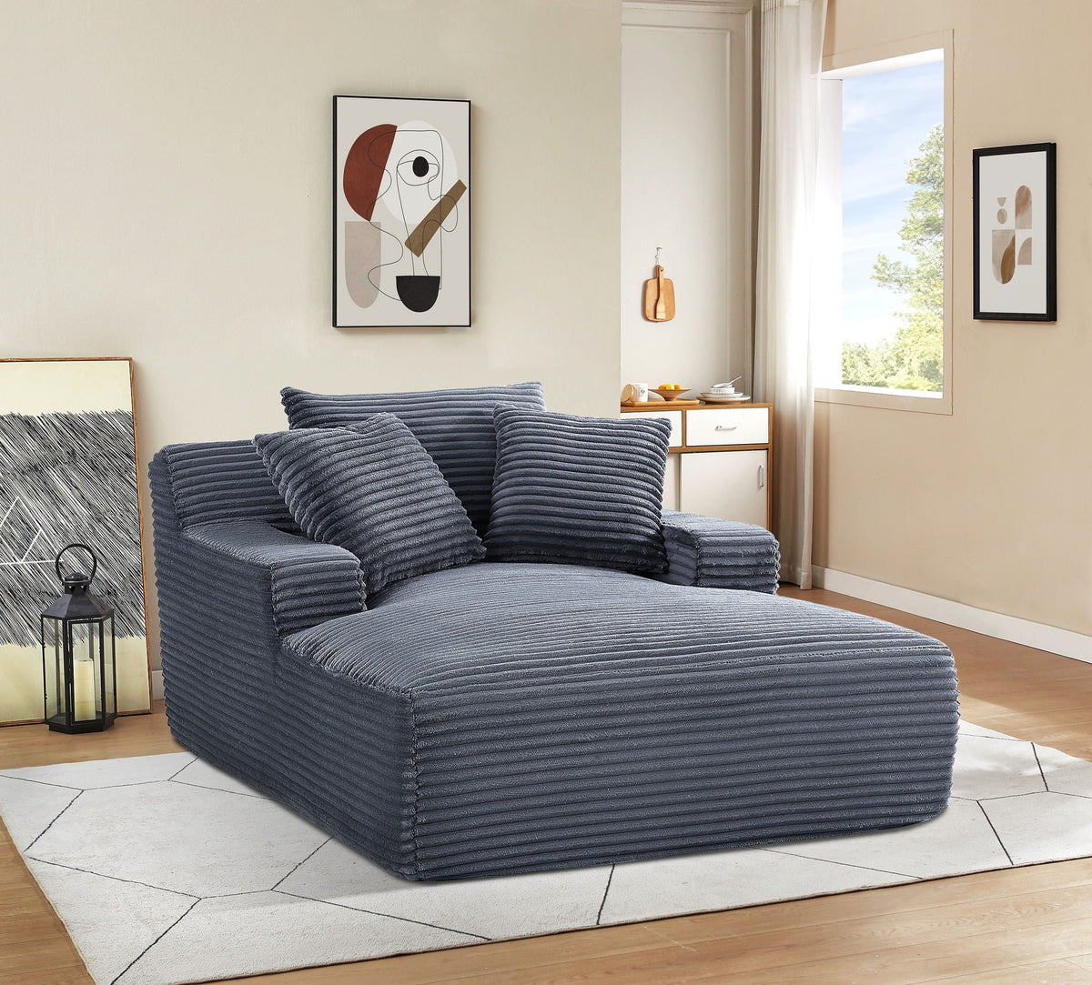 Cloudline - Oversized Chaise Lounge, Full Foam Cushioning, Cozy Sleeper