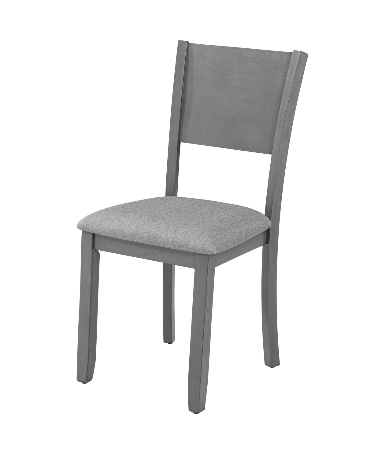 5 Piece Modern Dining Set, Square Wooden Dining Table with 4 Upholstered Chairs
