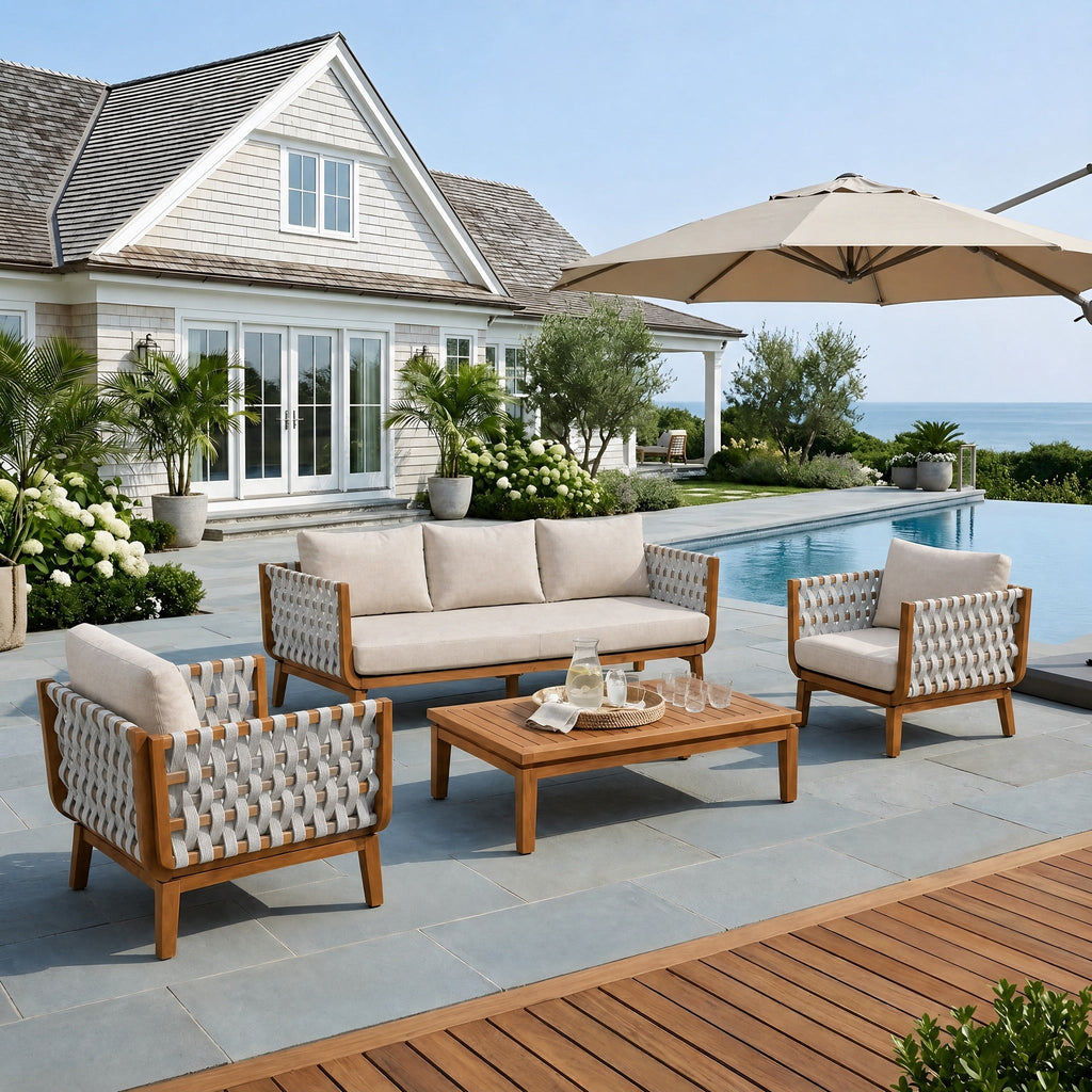 4 Pcs Outdoor Patio Furniture Set