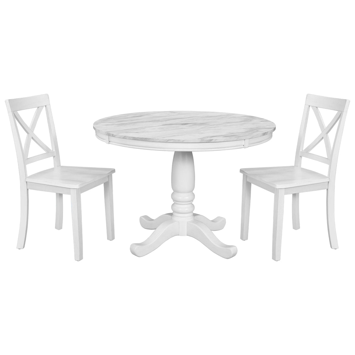 5 Pieces Dining Table and Chairs Set for 4