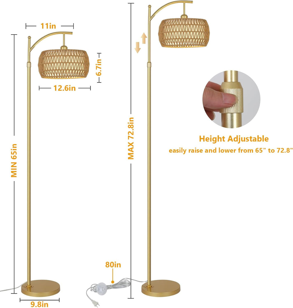 Arc Floor Lamp with 3 Color Temperatures7
