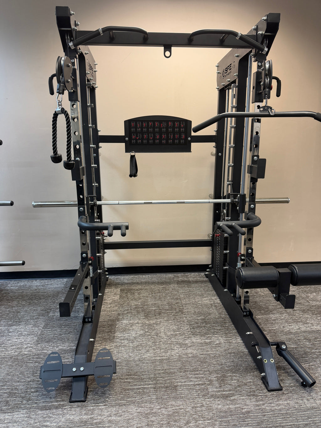 All-in-One Home Gym, Power Rack w/ Smith Machine