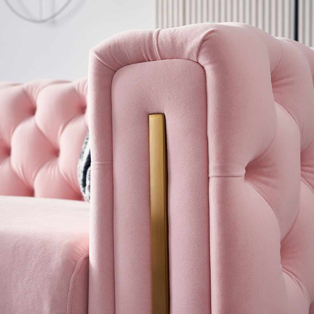 Chesterfield - Modern Tufted Sofa, 84.25''W Couch