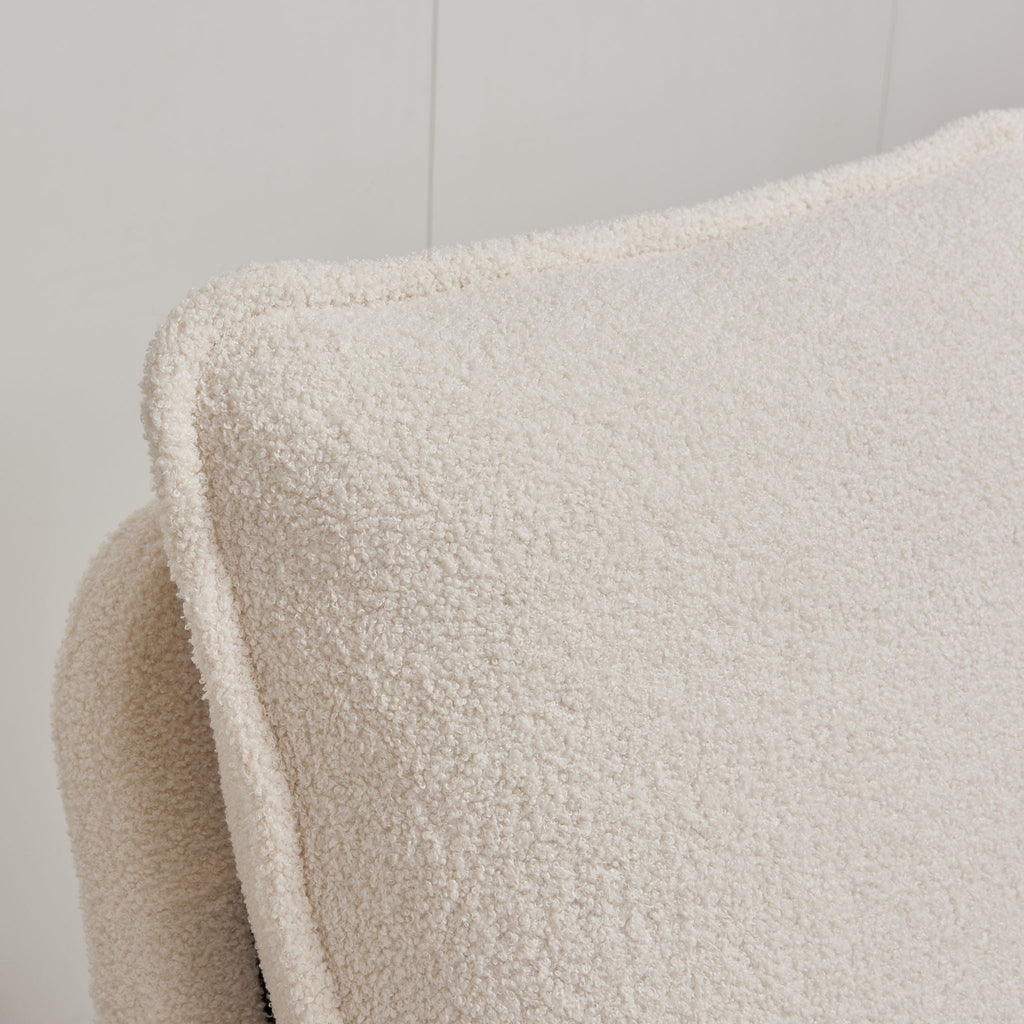 Modern Sherpa Upholstered Accent Chair