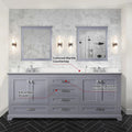 Double Oak Bathroom Vanity Set Cultured Marble Top