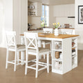 5-Piece Farmhouse Counter Height Dining Table Set