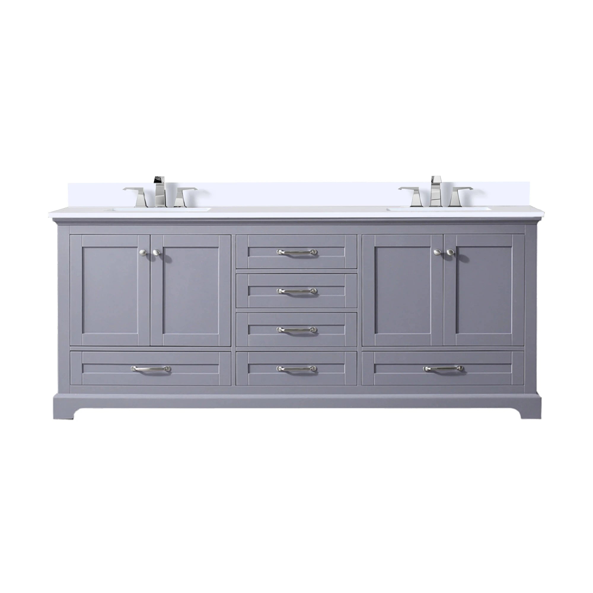 Double Oak Bathroom Vanity Set Cultured Marble Top