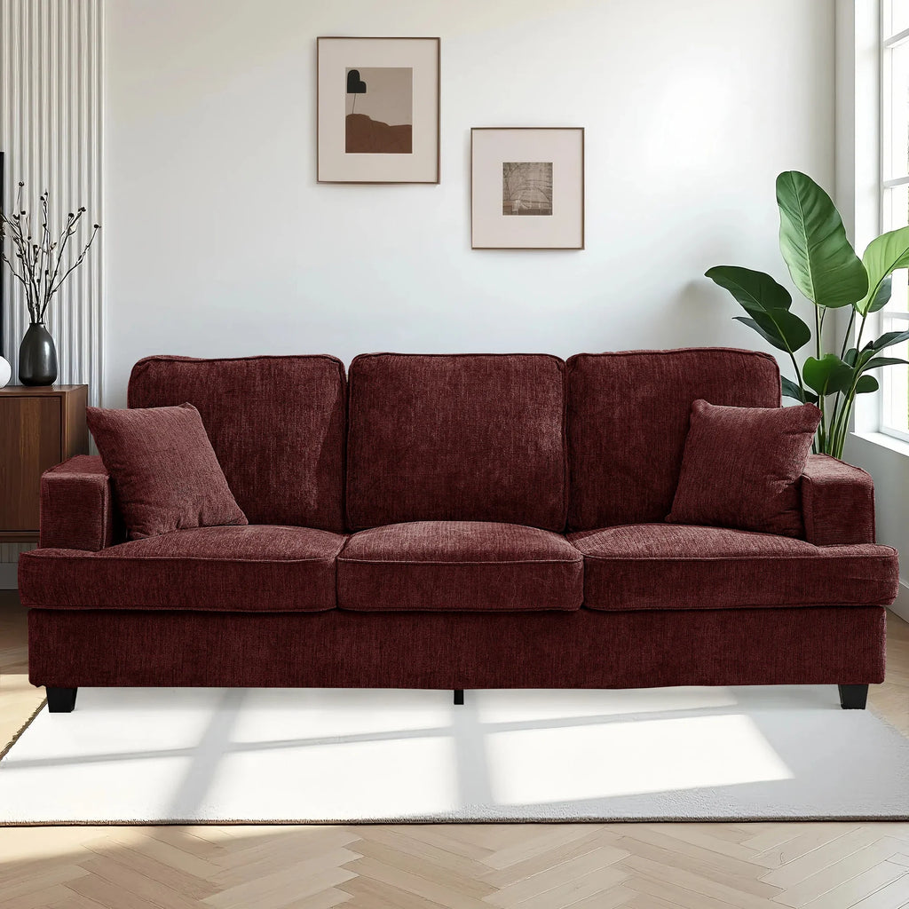 89 inch Cloud Couch Sofa in Chenille with Extra Comfy Soft Seats