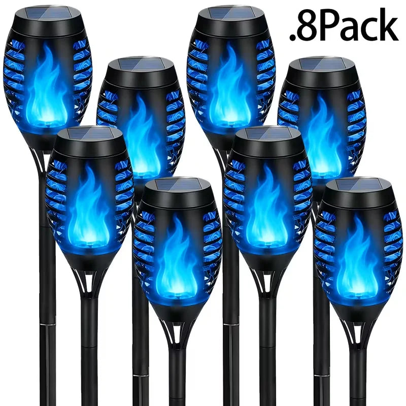 8 Solar Outdoor Torch Lights