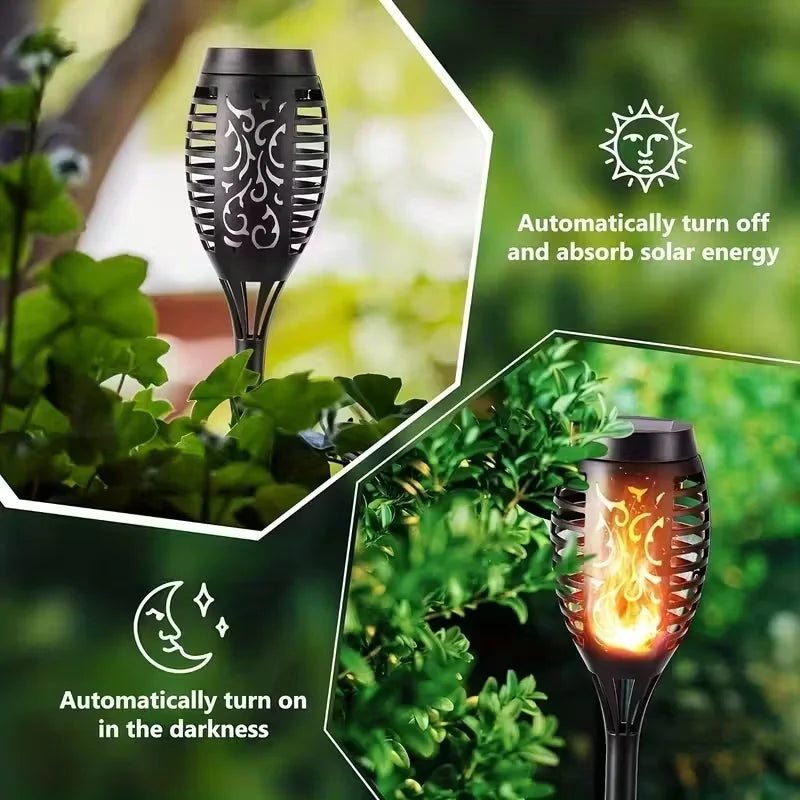 8 Solar Outdoor Torch Lights