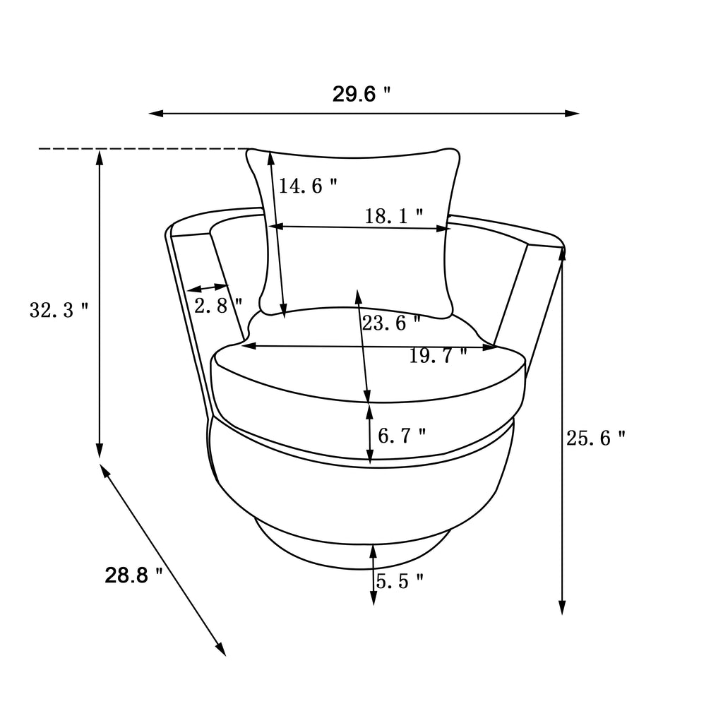 Rotating Bucket Armchair Gold Stainless Steel Base