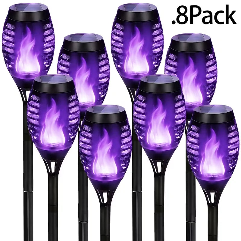 8 Solar Outdoor Torch Lights