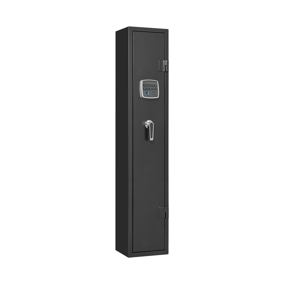 5 gun safes with 3 pistol pockets, quick access biometric adjustable heavy-duty gun rack