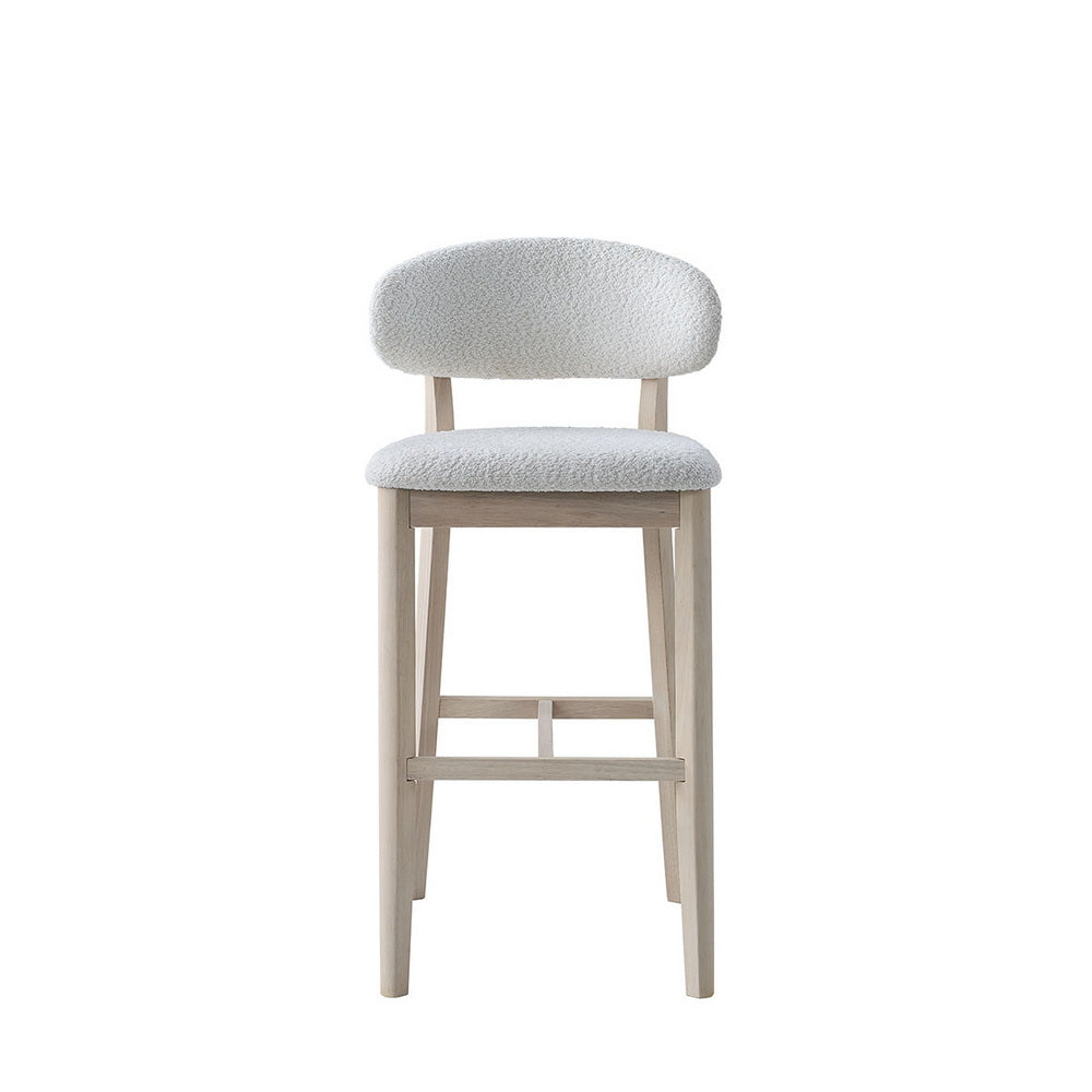 Bar Stools Set of 2, 30” Upholstered Bar Height Stools, Solid Wood, Modern