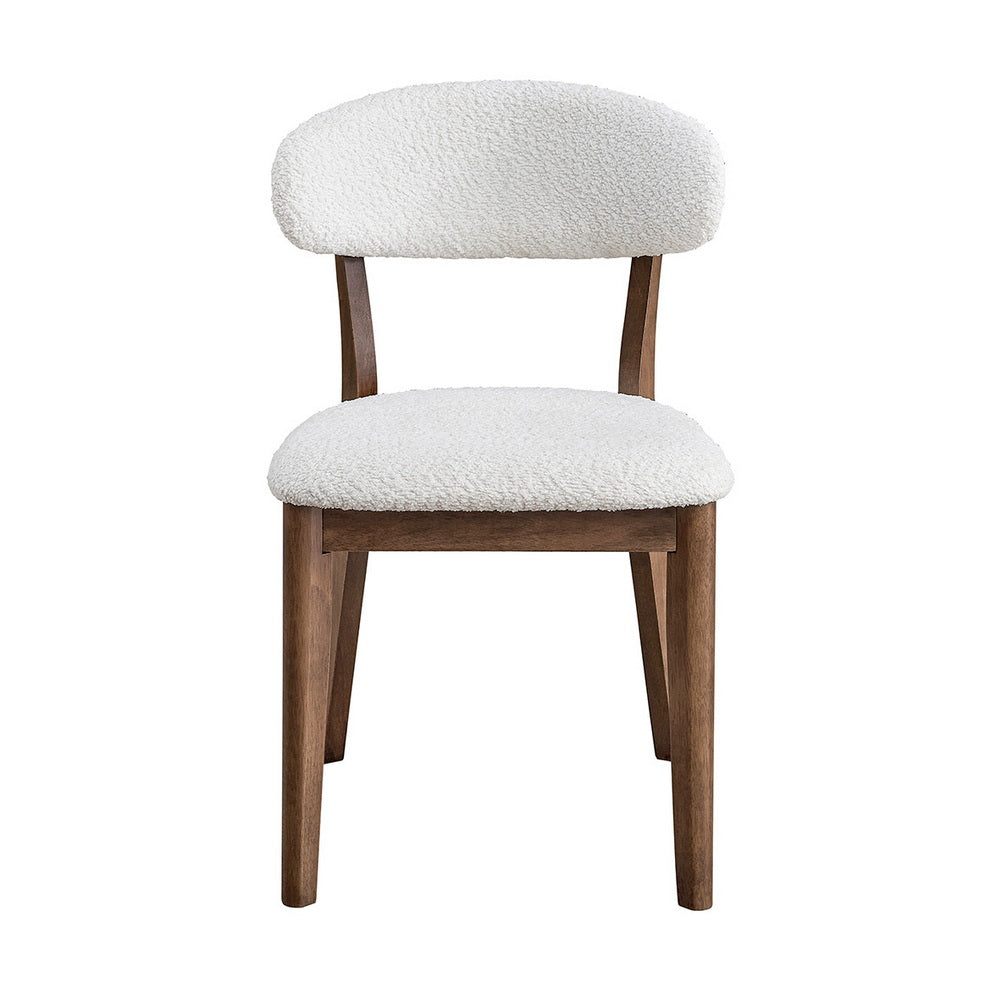 Scandinavian Dining Table Set with Upholstered Chairs