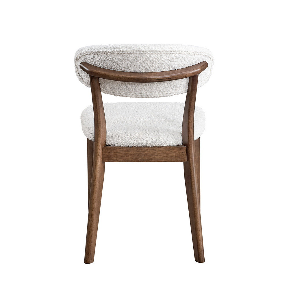 Scandinavian Dining Table Set with Upholstered Chairs