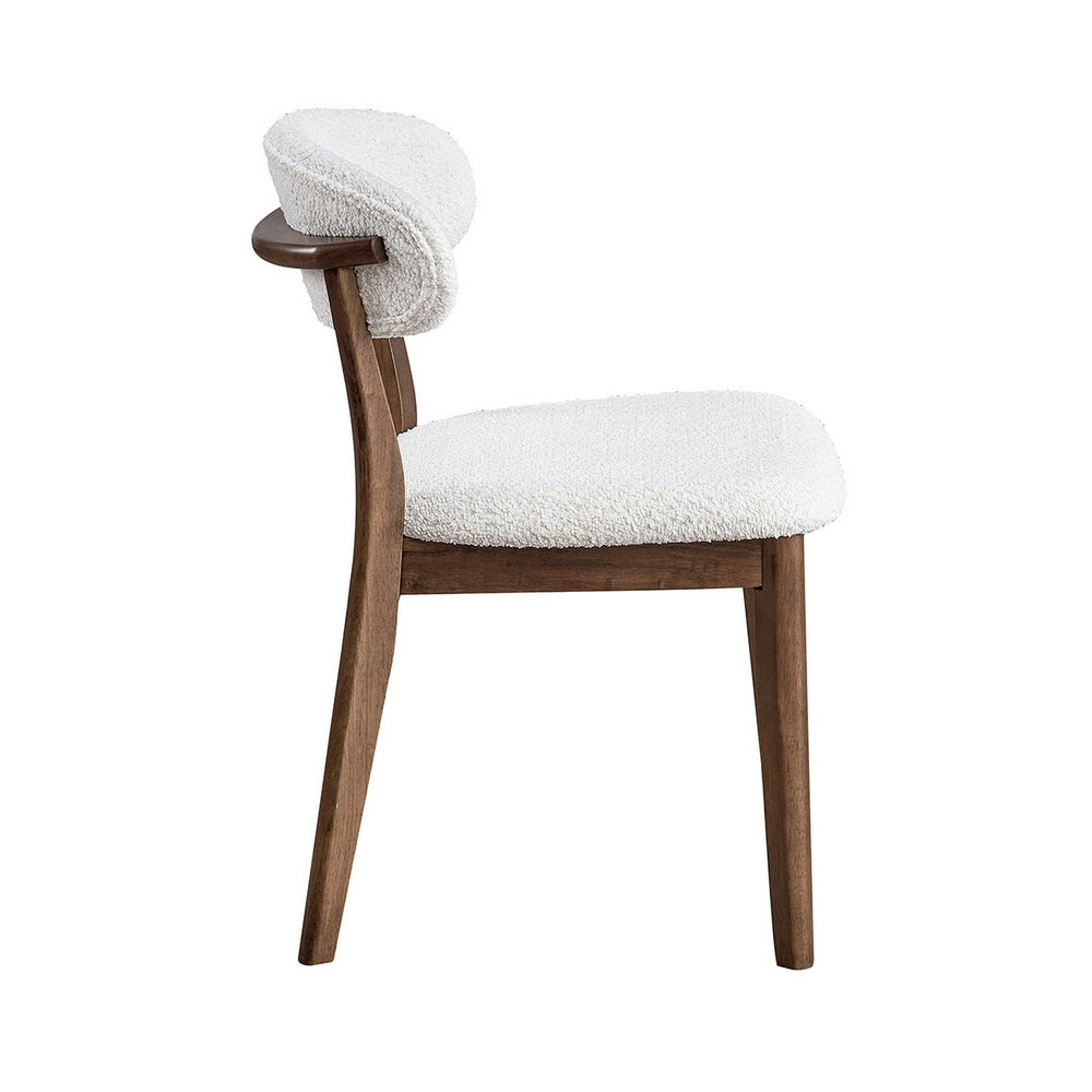 Scandinavian Dining Table Set with Upholstered Chairs