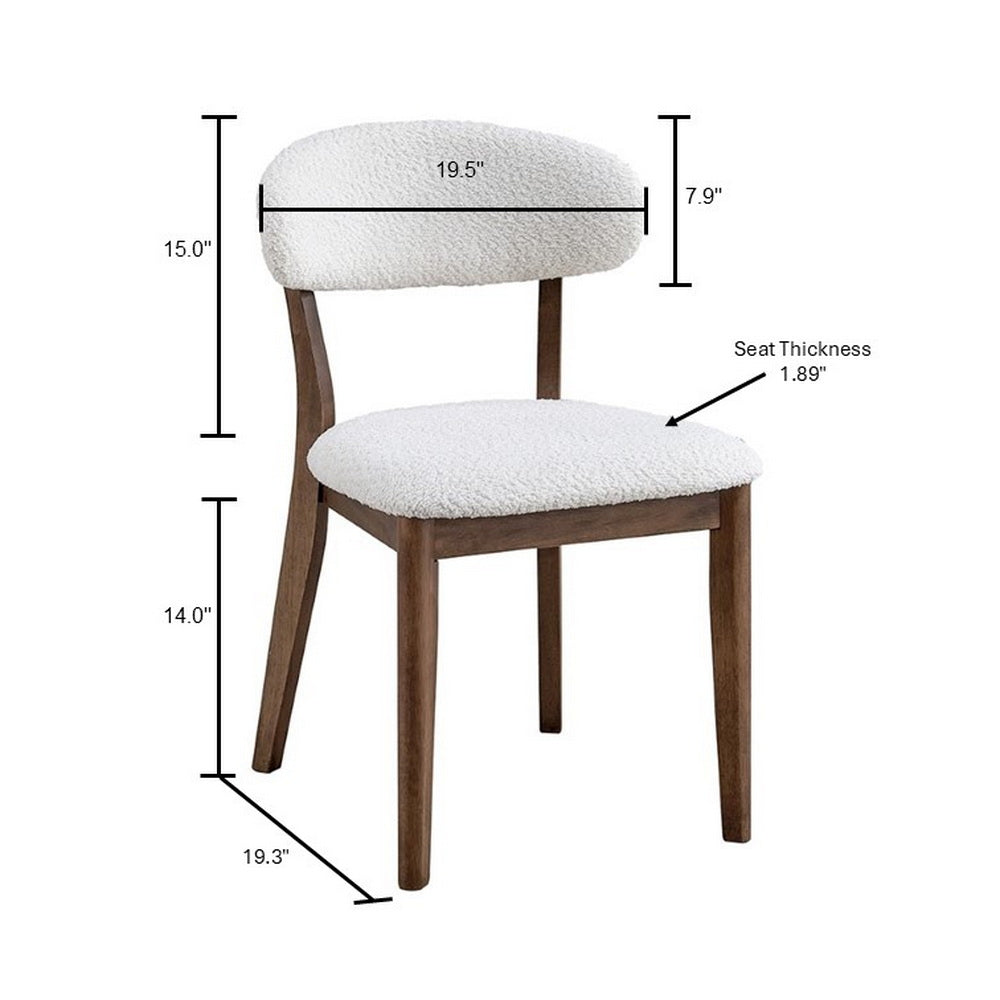 Scandinavian Dining Table Set with Upholstered Chairs