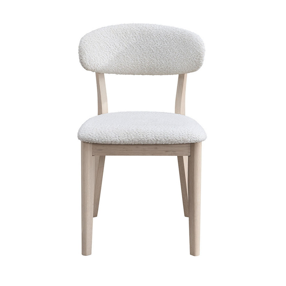 Scandinavian Dining Table Set with Upholstered Chairs