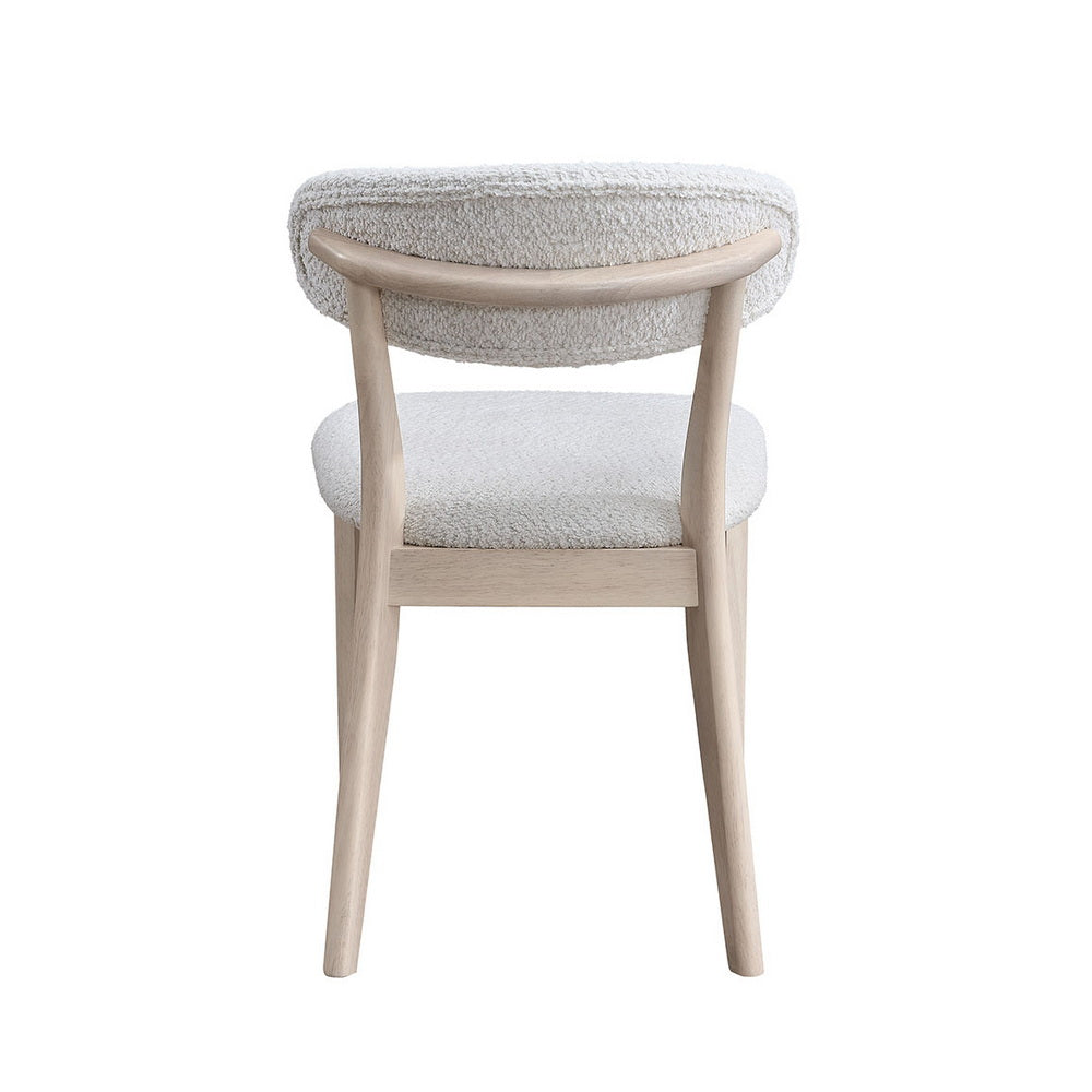 Scandinavian Dining Table Set with Upholstered Chairs