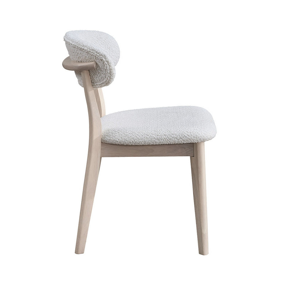 Scandinavian Dining Table Set with Upholstered Chairs