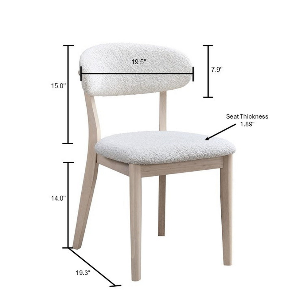 Scandinavian Dining Table Set with Upholstered Chairs