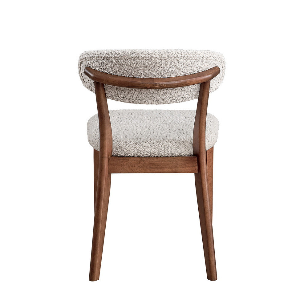 Scandinavian Dining Table Set with Upholstered Chairs