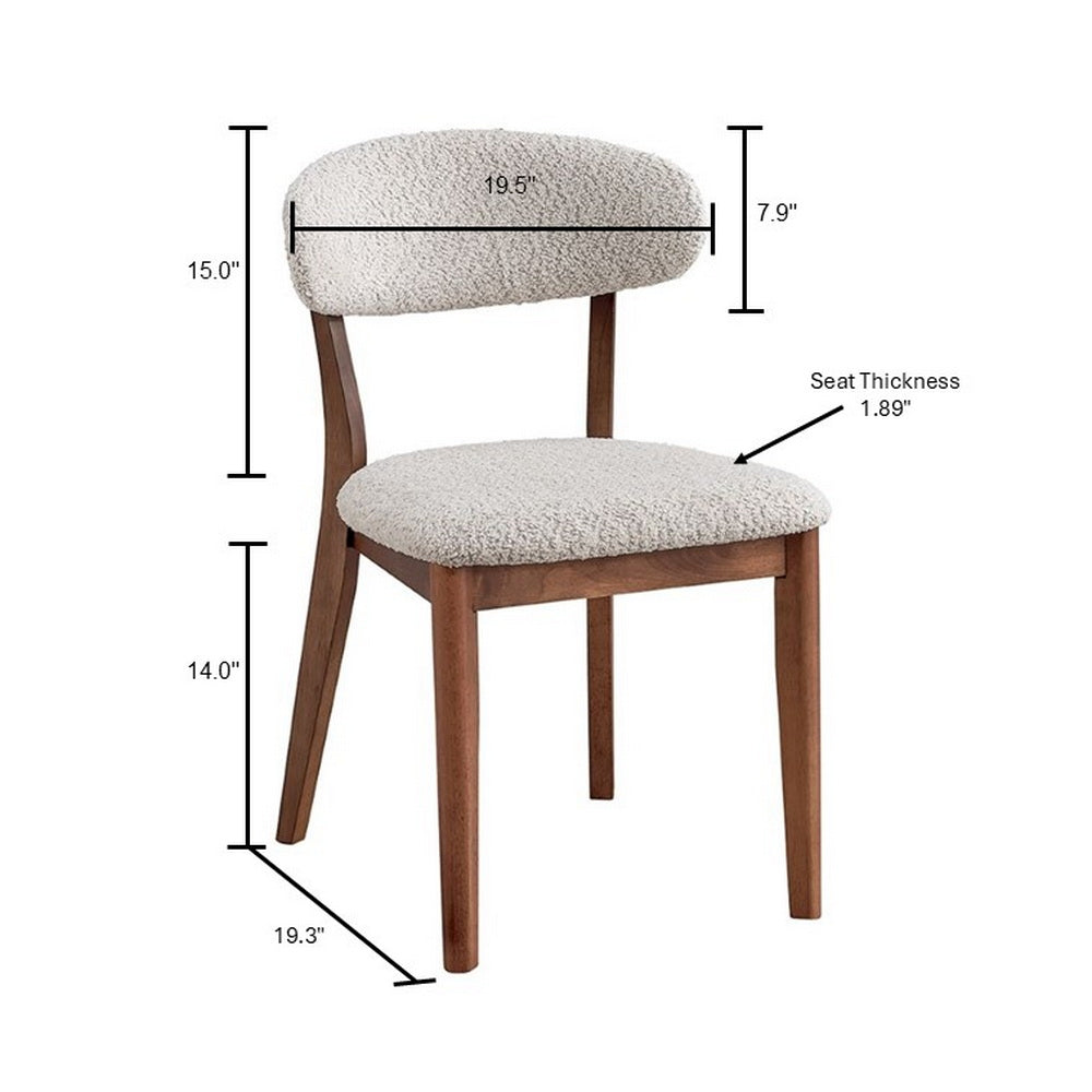 Scandinavian Dining Table Set with Upholstered Chairs