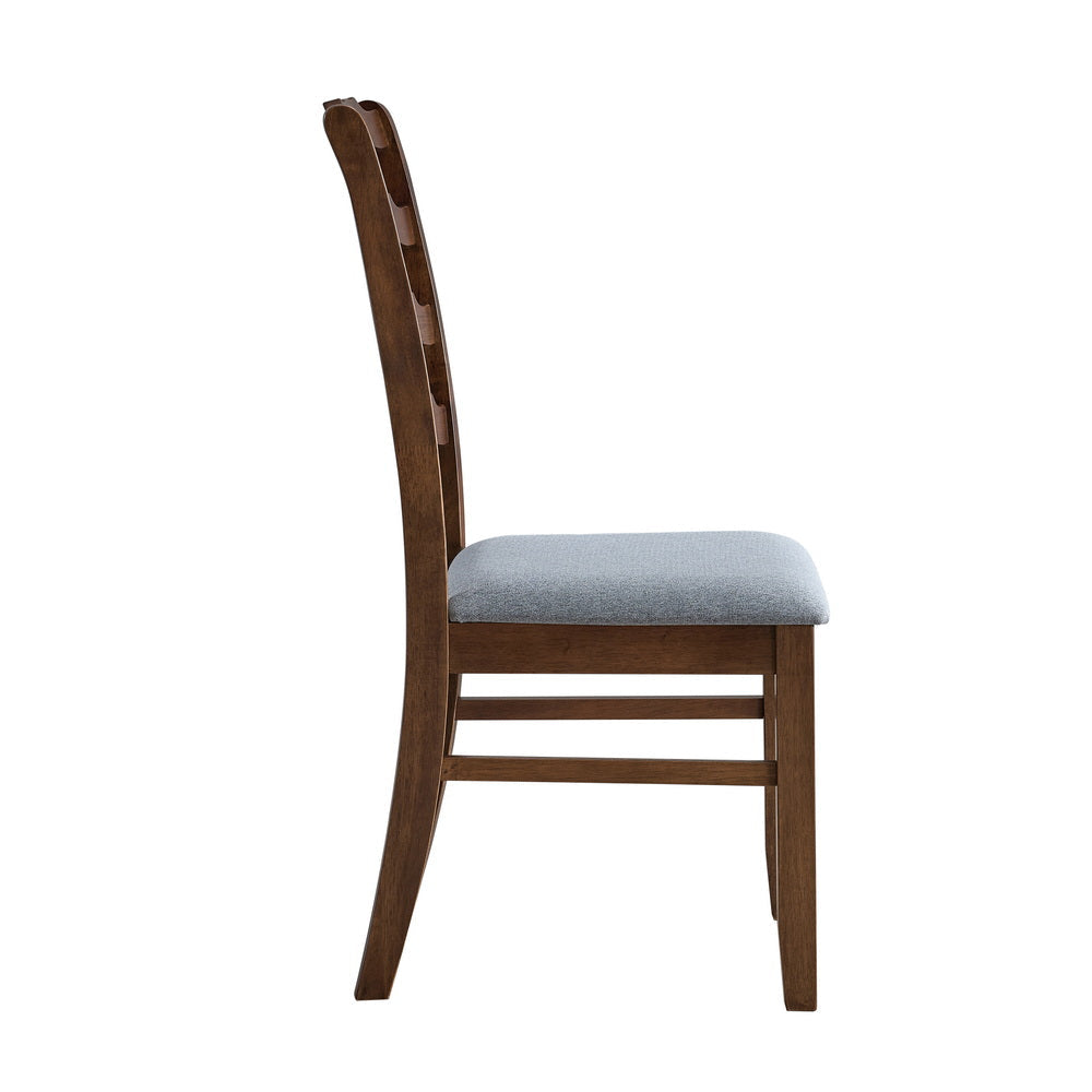 Farmhouse Dining Table Set with Upholstered Chairs