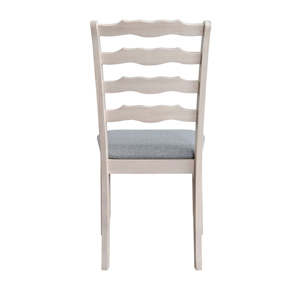 Farmhouse Dining Table Set with Upholstered Chairs