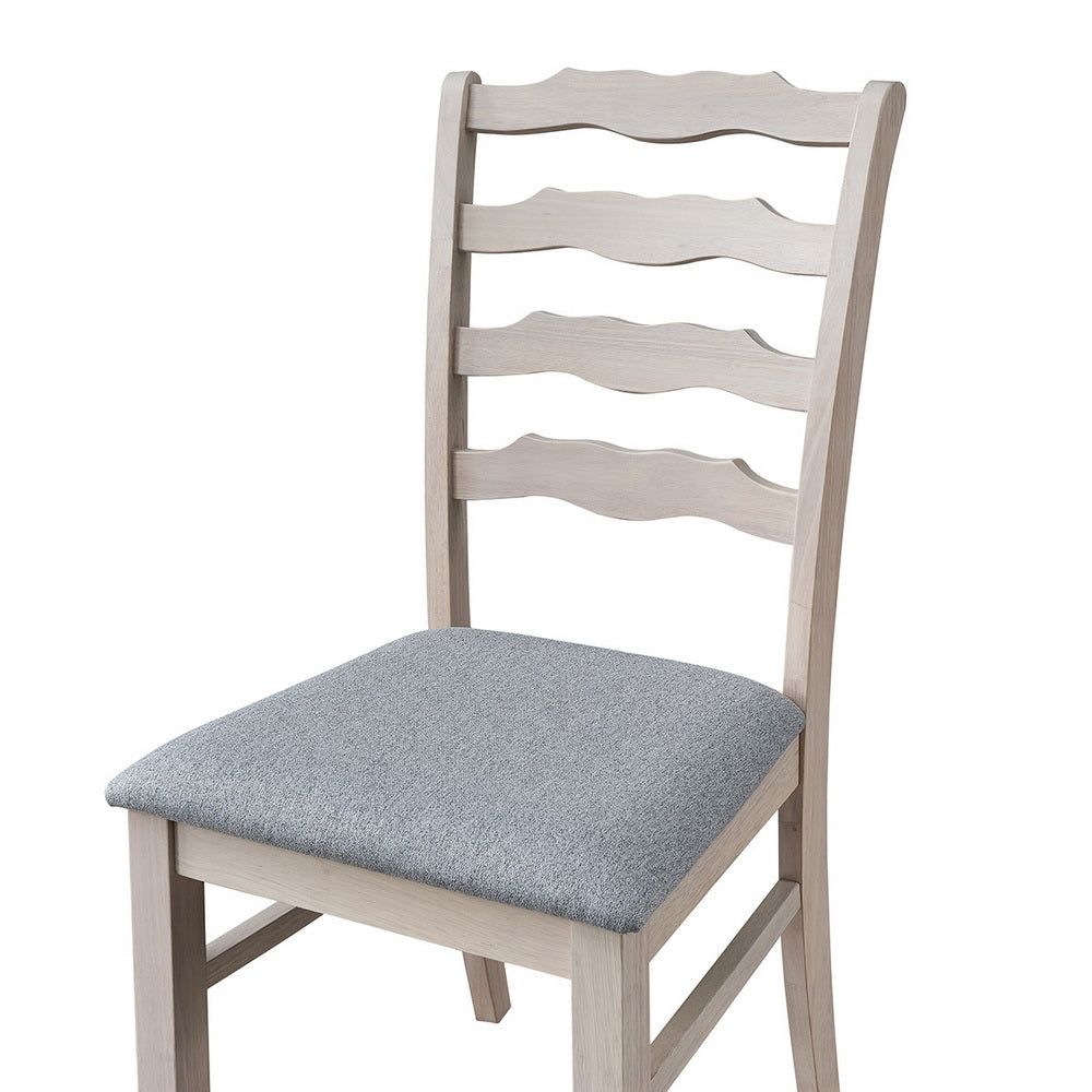 Farmhouse Dining Table Set with Upholstered Chairs