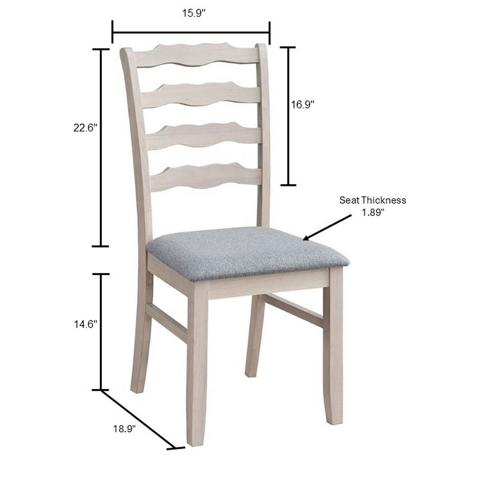 Farmhouse Dining Table Set with Upholstered Chairs