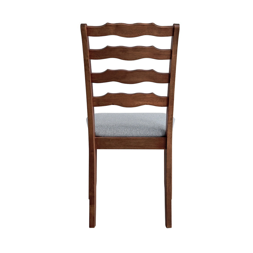 Farmhouse Dining Table Set with Upholstered Chairs