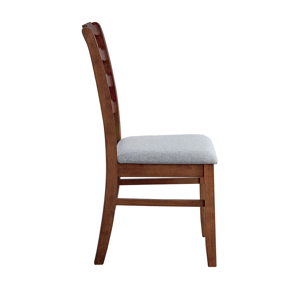 Farmhouse Dining Table Set with Upholstered Chairs