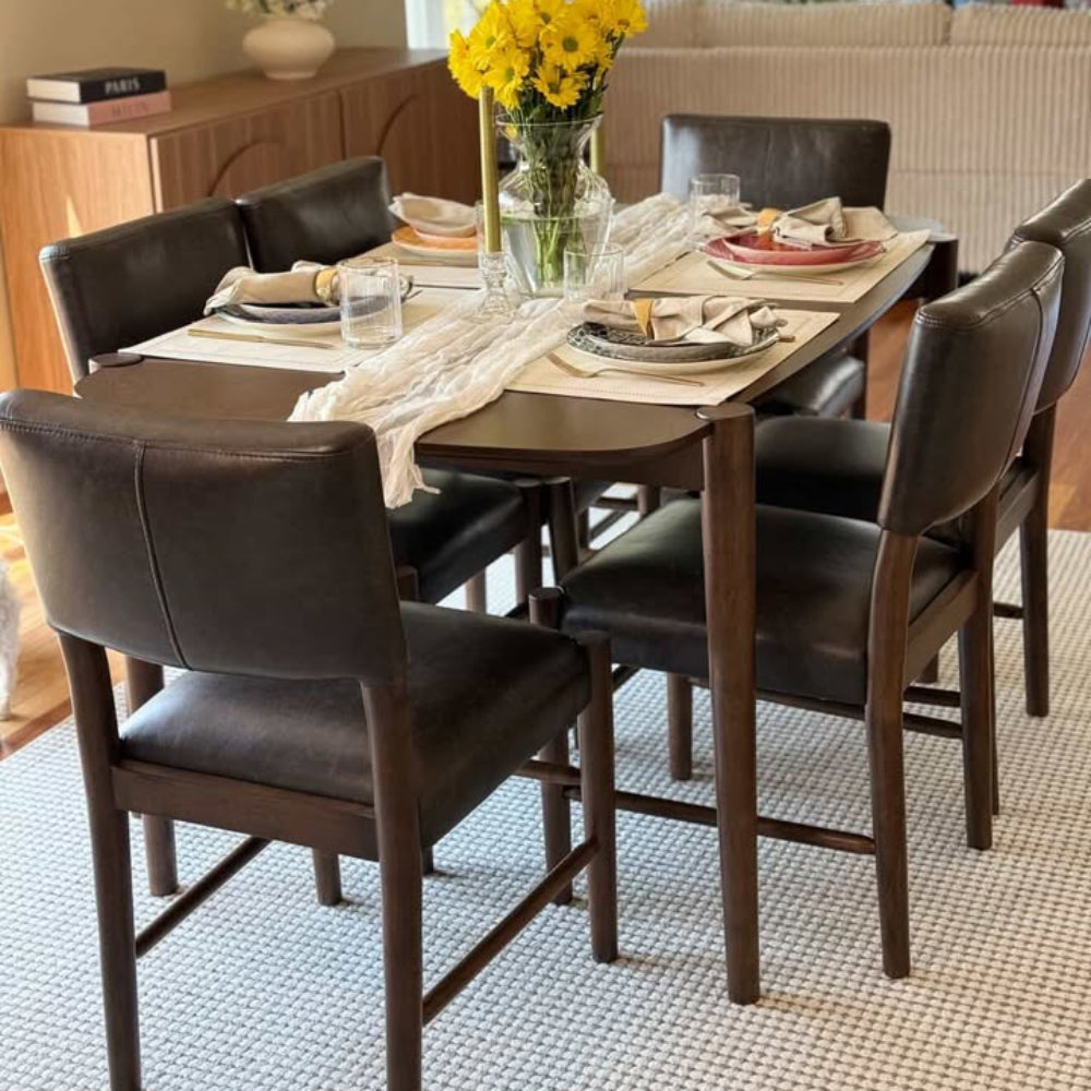 58” Modern Dining Table Set