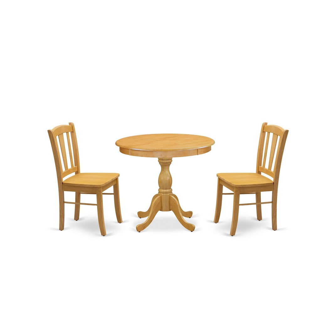 3-Piece Dining Room Table Set- 2 Modern Dining Room Chair and Dining Table