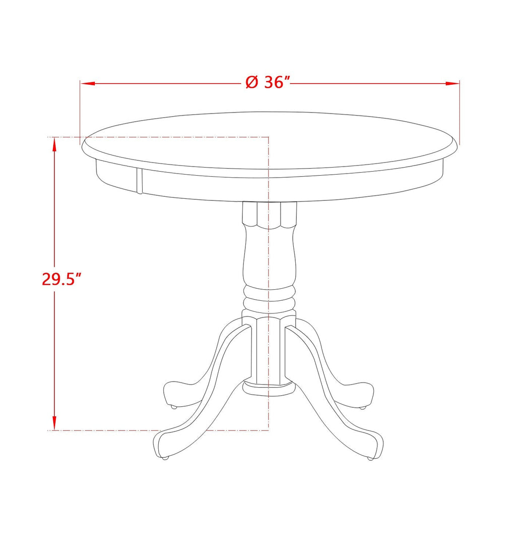 3-Piece Dining Room Table Set- 2 Modern Dining Room Chair and Dining Table