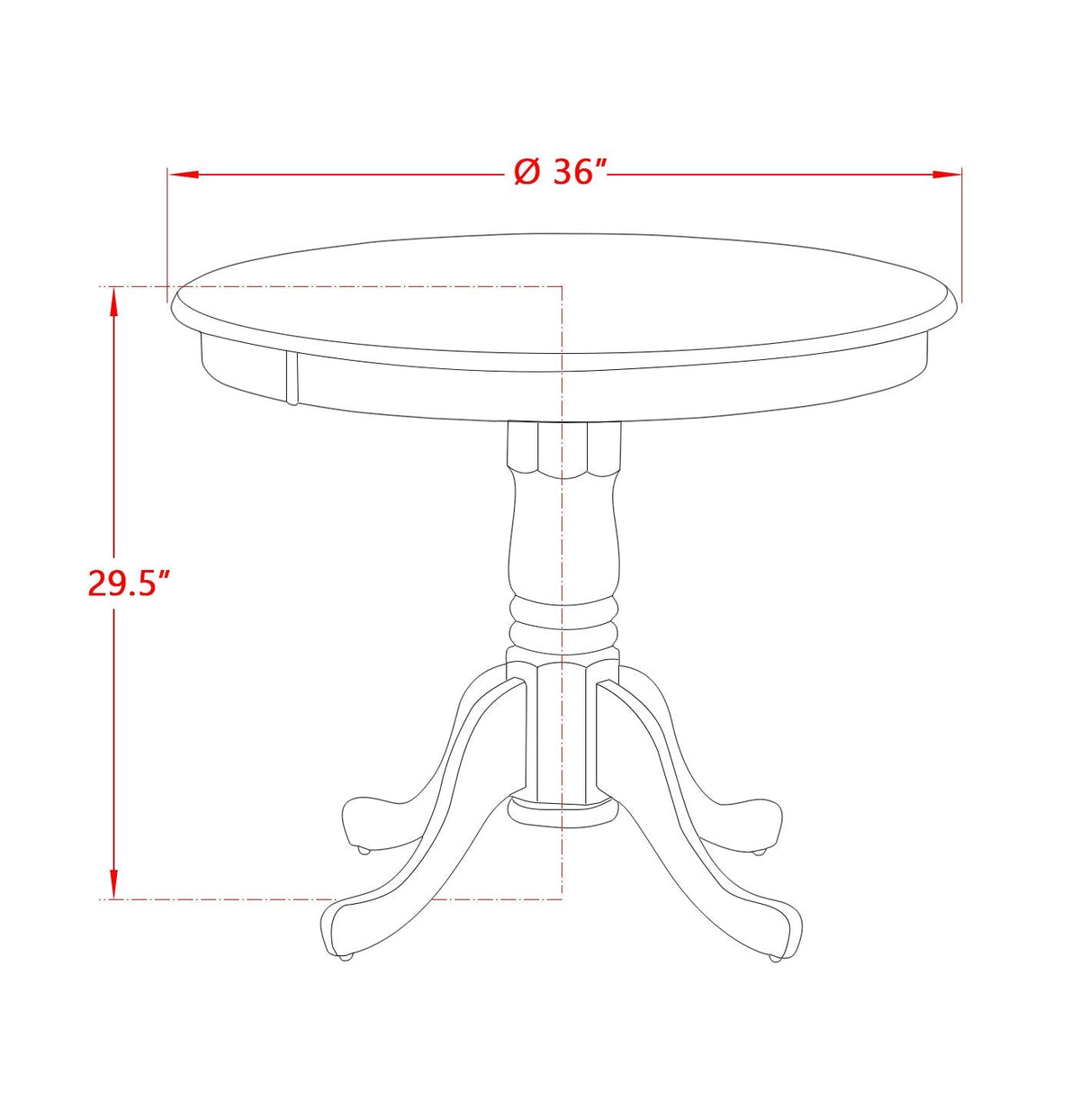 3-Piece Dining Room Table Set- 2 Modern Dining Room Chair and Dining Table