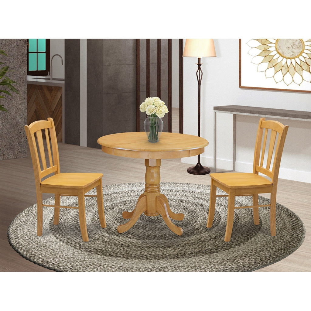 3-Piece Dinette Room Set- 2 Kitchen Dining Chair and Kitchen Table