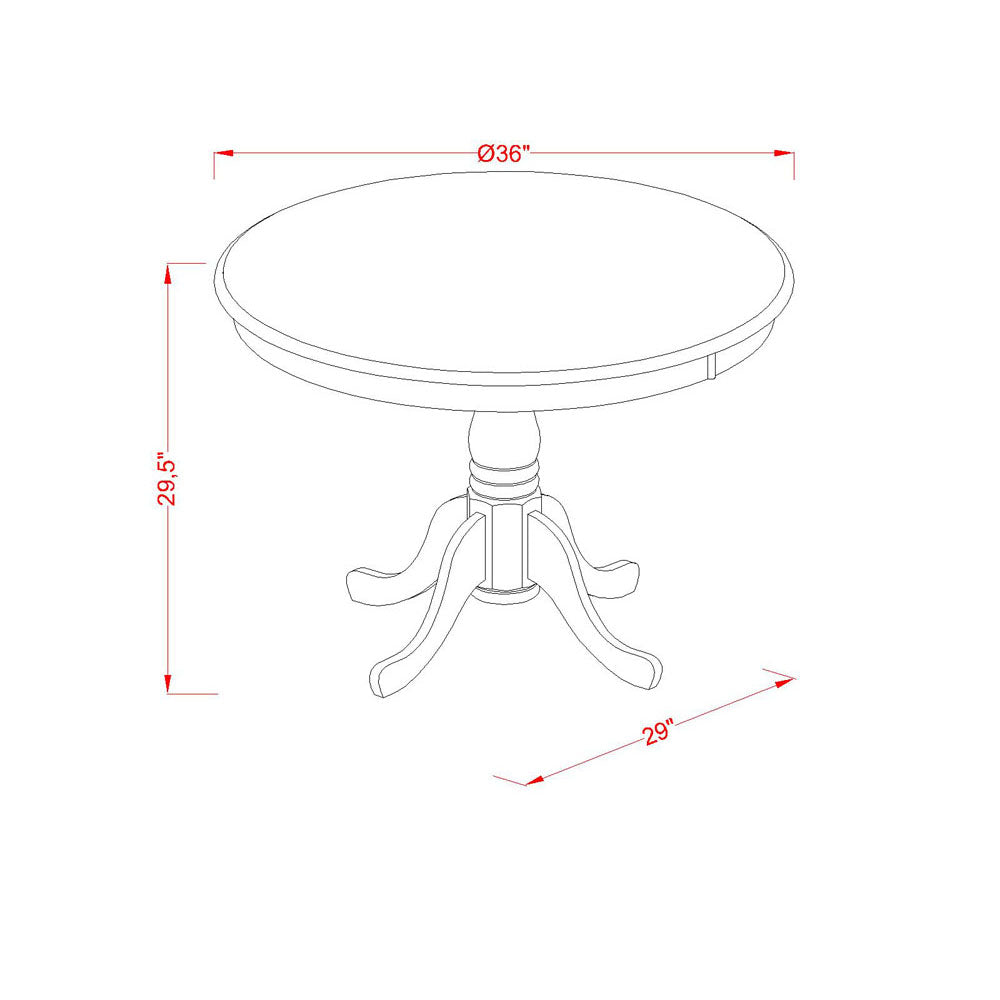 Piece Dinette Room Set- 2 Dining Room Chair and Dining Room Table