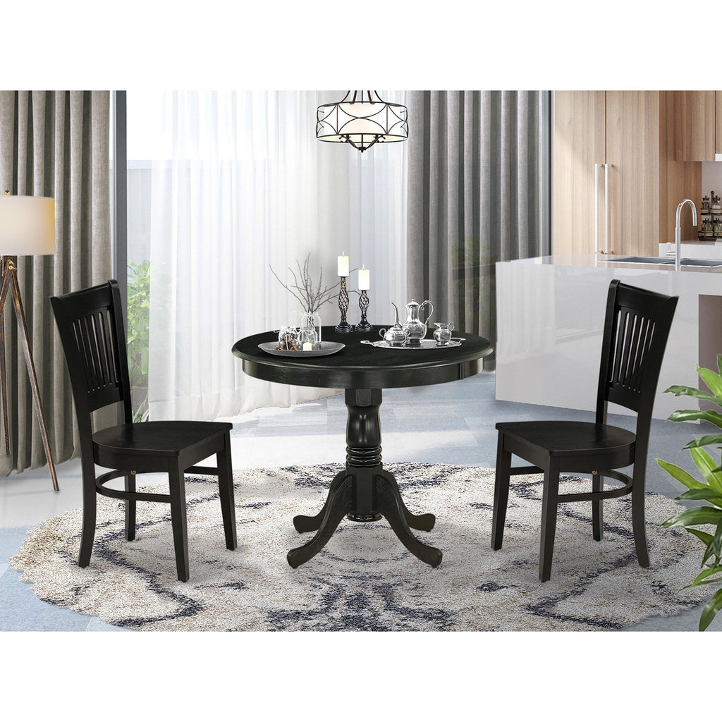 3-Piece Dining Room Set- 2 Kitchen Chair and Modern dining room table