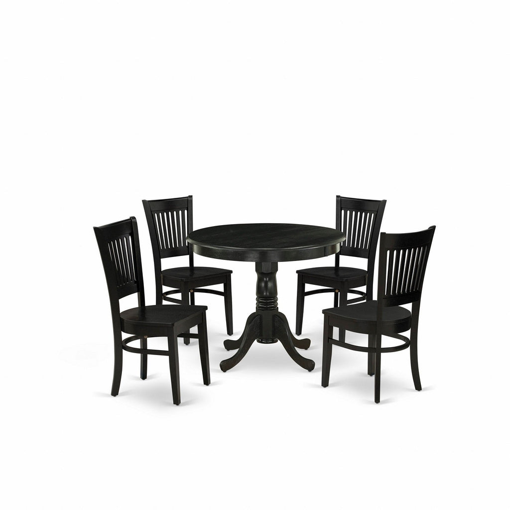 5-Pc Dining Room Table Set- 4 dining room chairs and Dining Room Table