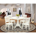 5-Piece Kitchen Dining Set- 4 Wooden Chairs and Kitchen Table