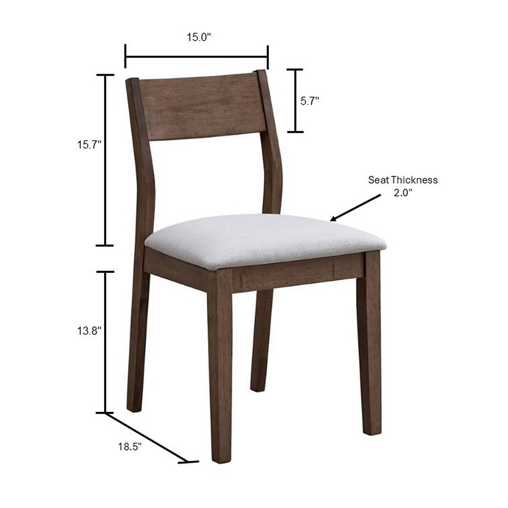 59” Solid Wood Modern Dining Table Set