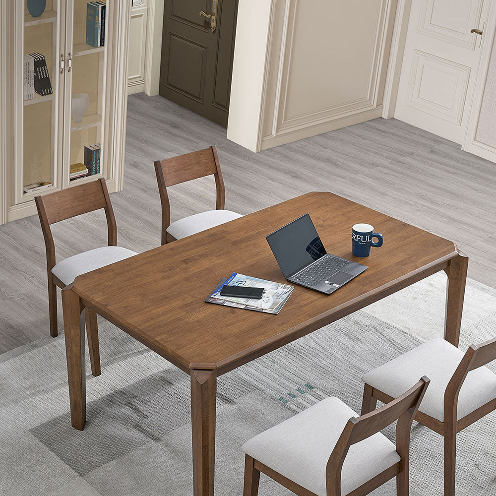 59” Solid Wood Modern Dining Table Set